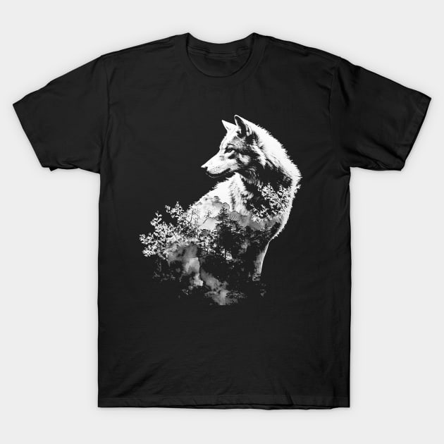 wolf T-Shirt by Ninja banana